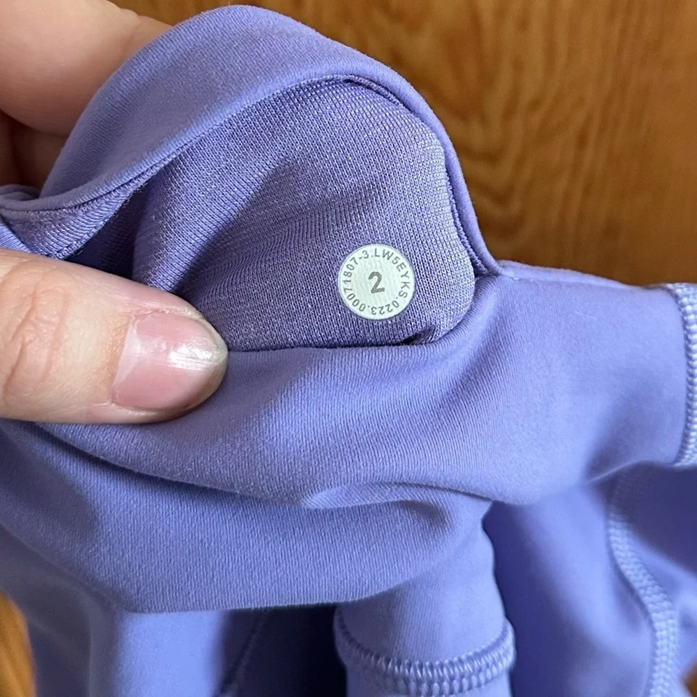 lululemon wunder under train high rise leggings with pockets 25” dark lavender